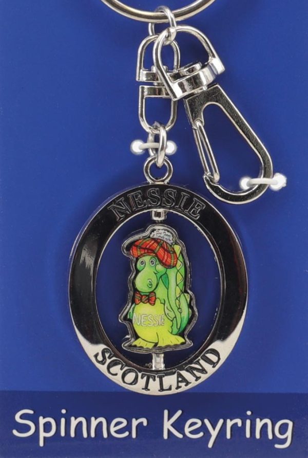 123 Nessie Spinner Carded Keyring