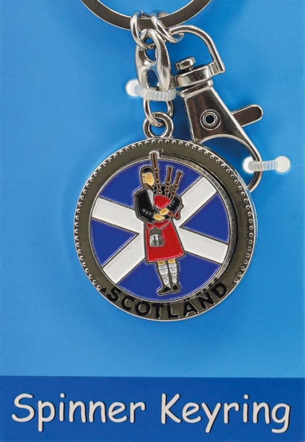 1336 Disc Spinner Carded Keyring - Piper