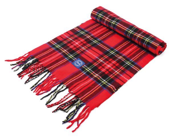 134492 Acrylic Scarf - Red Tartan
