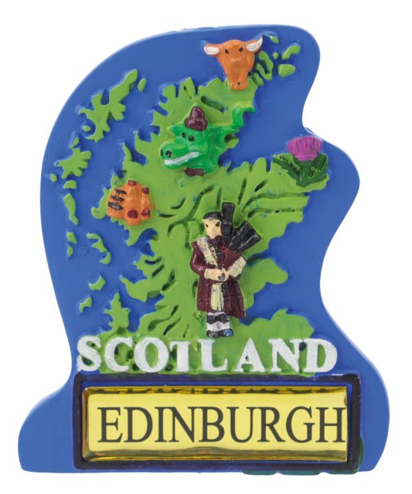 1410 Bespoke Destination Resin Fridge Magnet - Map