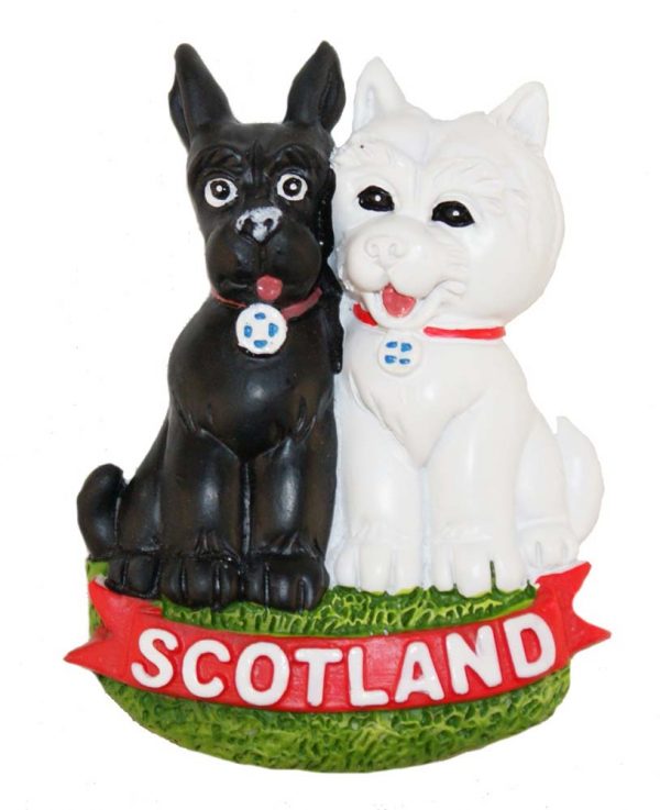1531 Resin Fridge Magnet - Scottie Dogs