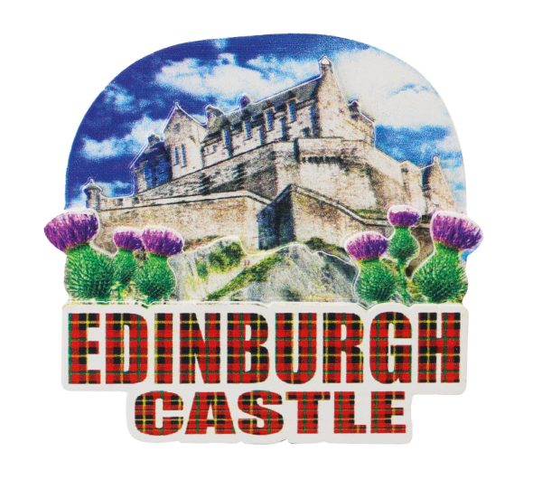 1677 Resin Fridge Magnet - Edinburgh Castle