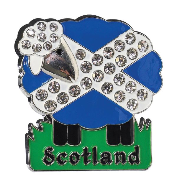 1794 Crystal Metal Fridge Magnet - Sheep