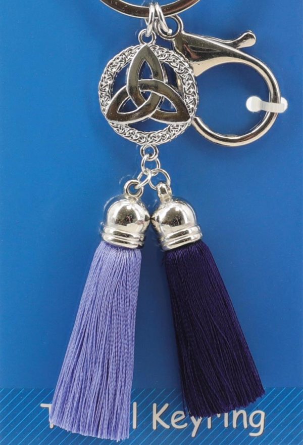1800 Tassle with Trinity Knot Carded Keyring