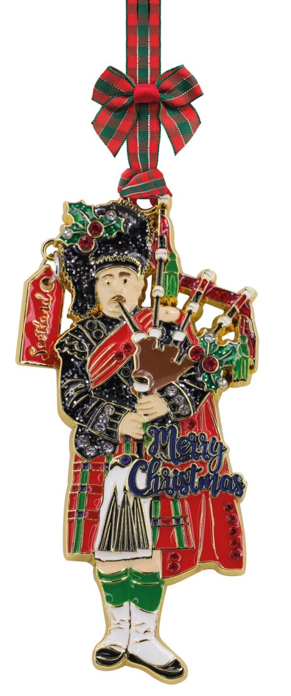 1885 Boxed Metal Crystal Christmas Tree Decoration - Piper