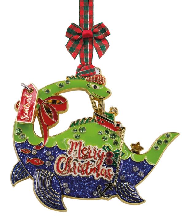 1886 Boxed Metal Crystal Christmas Tree Decoration - Nessie