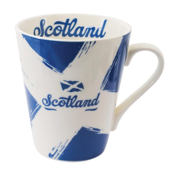 1901 Scotland Grunge Saltire Flag Mug