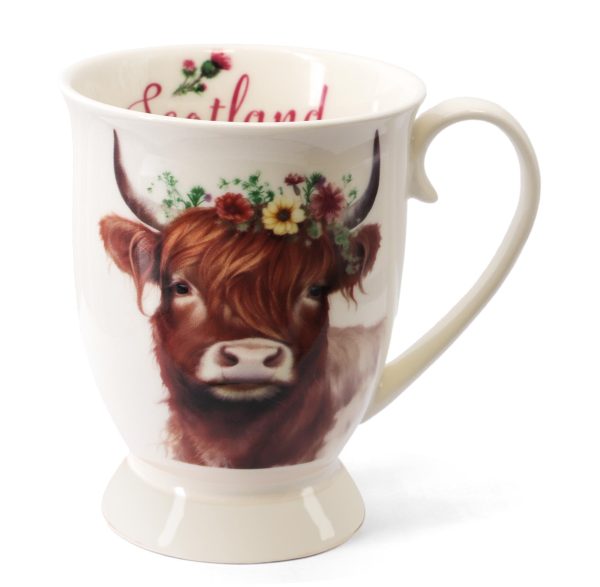 1903 Watercolour Highland Cow Mug