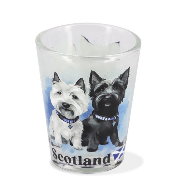 1925 Tot Glass - Scottie Dogs