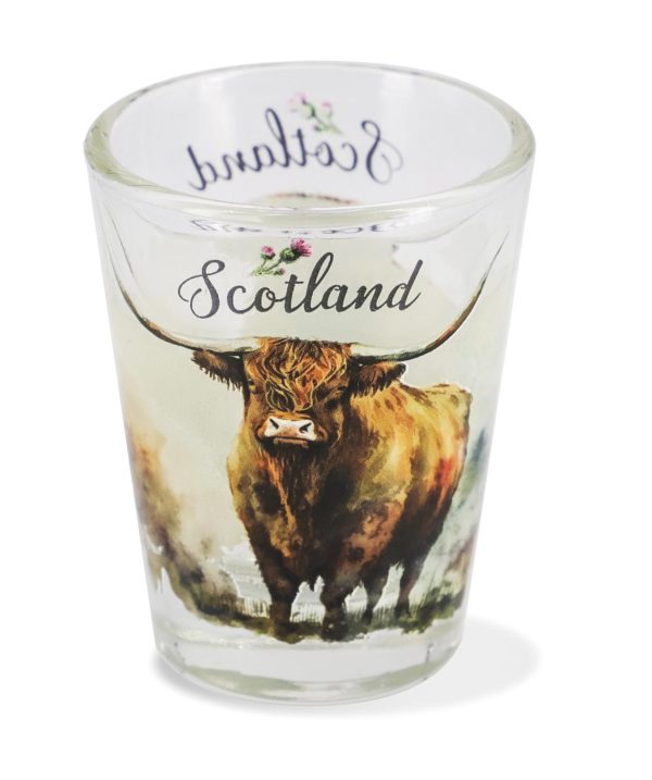 1926 Tot Glass - Highland Cow