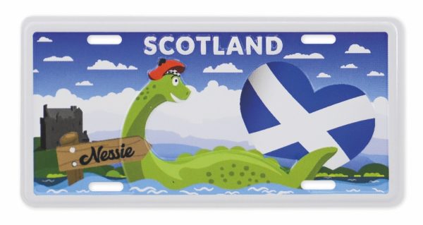 1941 Metal Road Sign Fridge Magnet - Nessie / Loch Ness