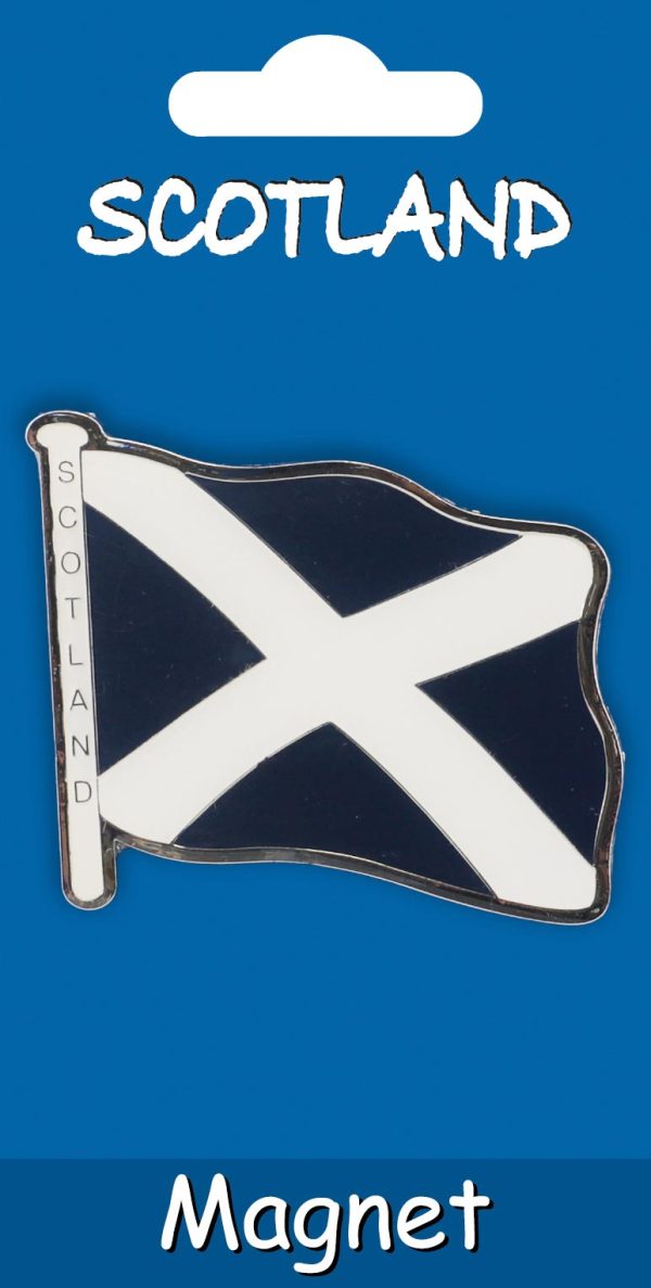 329 Metal Fridge Magnet Carded - Saltire