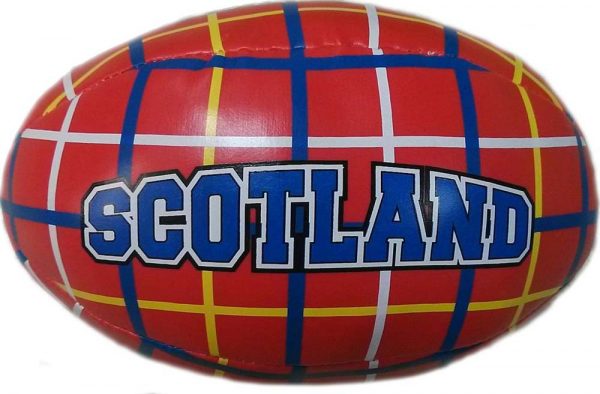 535 Soft Mini Rugby Ball - Tartan
