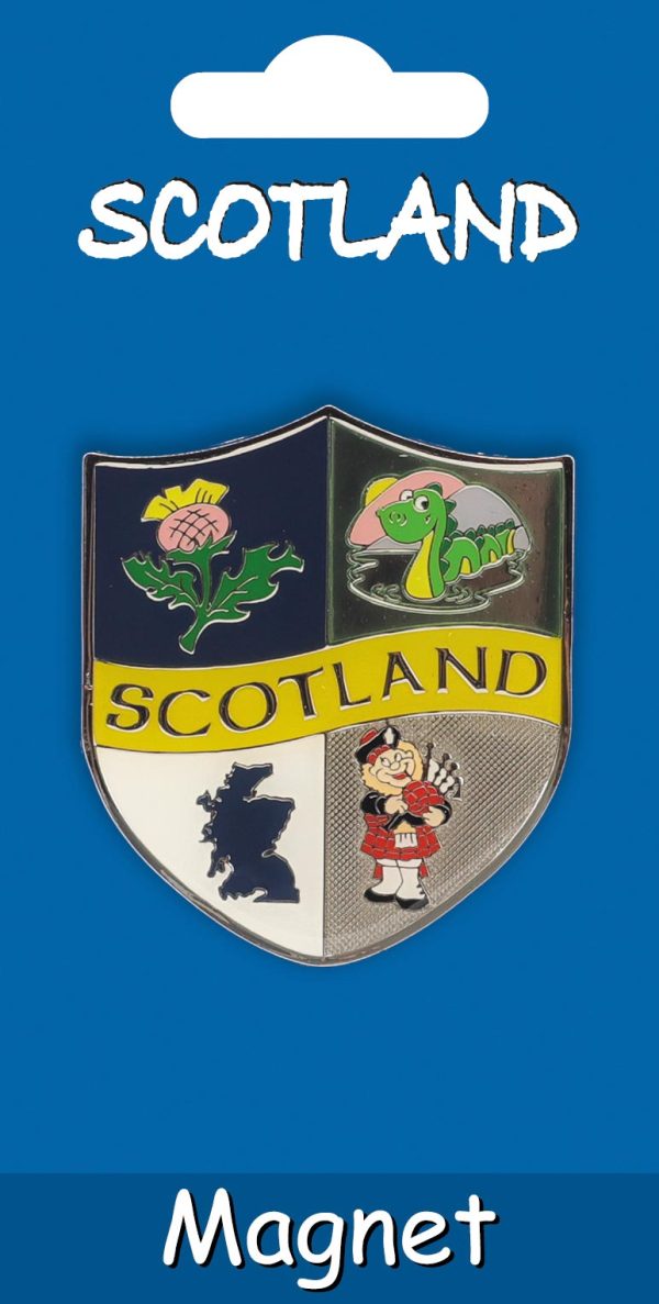555 Metal Fridge Magnet Carded - Crest