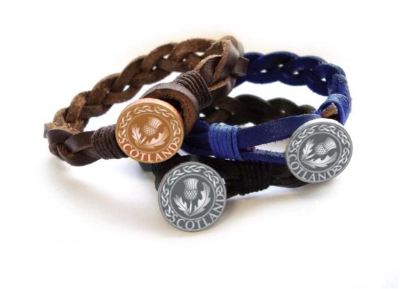 1441 Woven Leather Bracelets (asstd)